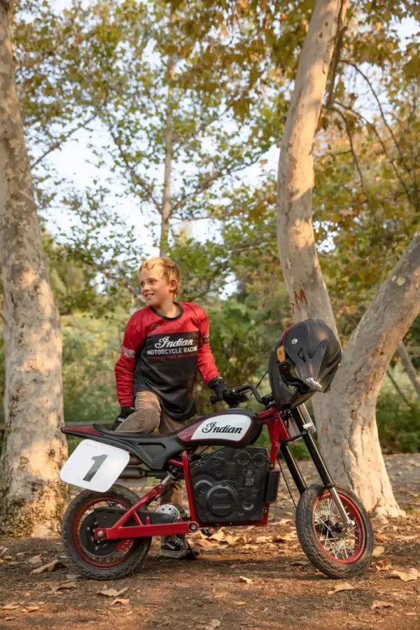 Razor - Indian Youth eFTR Jr w/7 miles Max Operating Range & 15 mph Max Speed - Small - Black - Image 6