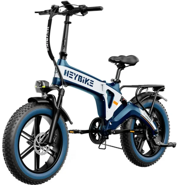 Heybike - Tyson Foldable E-bike w/ 55mi Max Operating Range & 28 mph Max Speed - Blue - Image 8