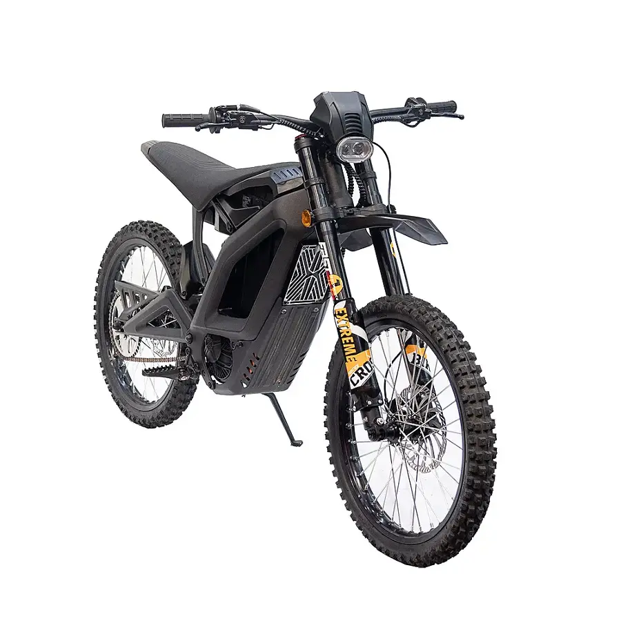 GoTrax – K2 Electric Dirt Bike w/44 mi Max Range & 50 mph Max Speed – Black