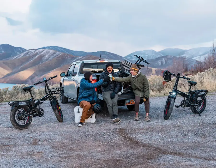 Heybike - Mars 2.0 Foldable E-bike w/ 45mi Max Operating Range & 28 mph Max Speed - Black - Image 8