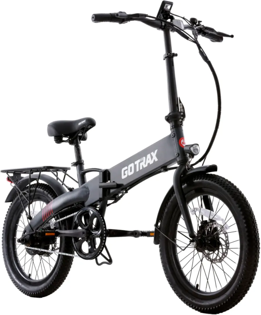 GoTrax - Z4 LITE Folding eBike w/ 25mi Max Operating Range and 20mph Max Speed - Black - Image 2