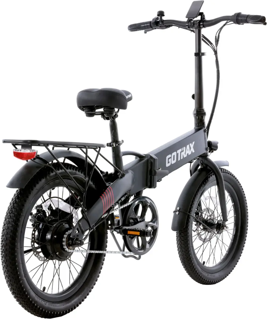 GoTrax - Z4 LITE Folding eBike w/ 25mi Max Operating Range and 20mph Max Speed - Black - Image 5