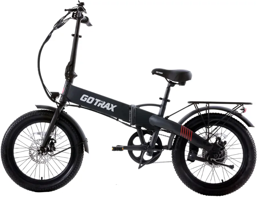 GoTrax - Z4 LITE Folding eBike w/ 25mi Max Operating Range and 20mph Max Speed - Black - Image 3
