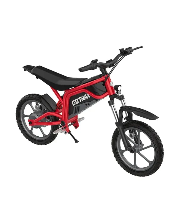 GoTrax - Fitz 16" Electric Dirt Bike w/15mi Max Range & 15.5 mph Max Speed - Red - Image 11
