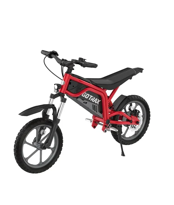 GoTrax - Fitz 16" Electric Dirt Bike w/15mi Max Range & 15.5 mph Max Speed - Red - Image 2