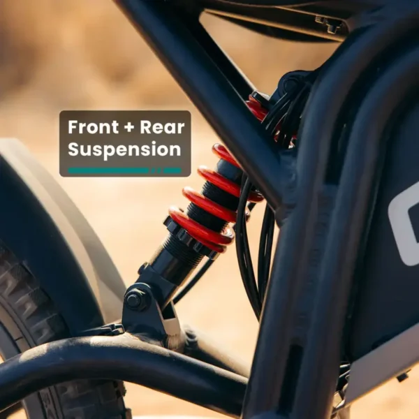 GoTrax - Fitz 16" Electric Dirt Bike w/15mi Max Range & 15.5 mph Max Speed - Red - Image 7