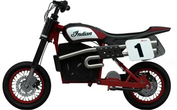 Razor - Indian Youth eFTR Jr w/7 miles Max Operating Range & 15 mph Max Speed - Small - Black - Image 3