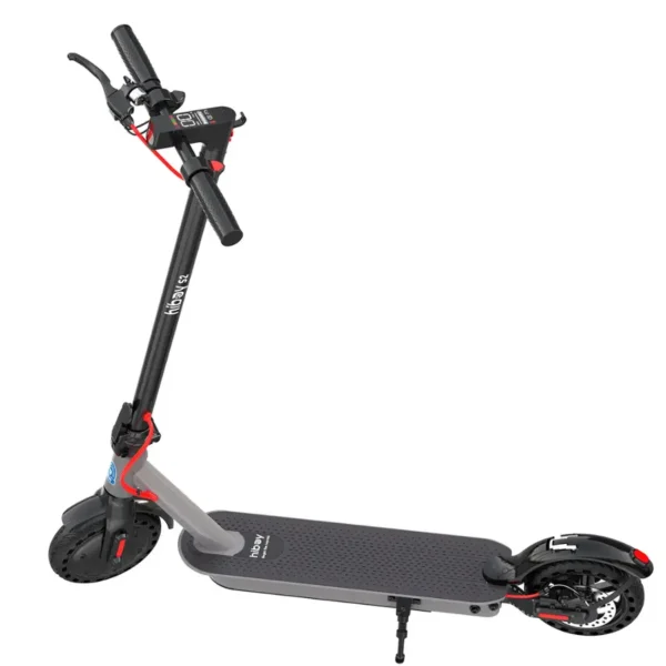HiBoy - S2 Foldable Electric Scooter w/ 17 mi Max Operating Range & 19 mph Max Speed - Grey - Image 3