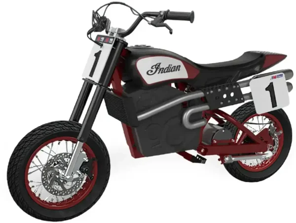 Razor - Indian Youth eFTR Jr w/7 miles Max Operating Range & 15 mph Max Speed - Small - Black - Image 2
